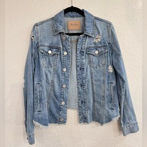 Blank NYC Raw Hem Light Wash Jean Jacket
